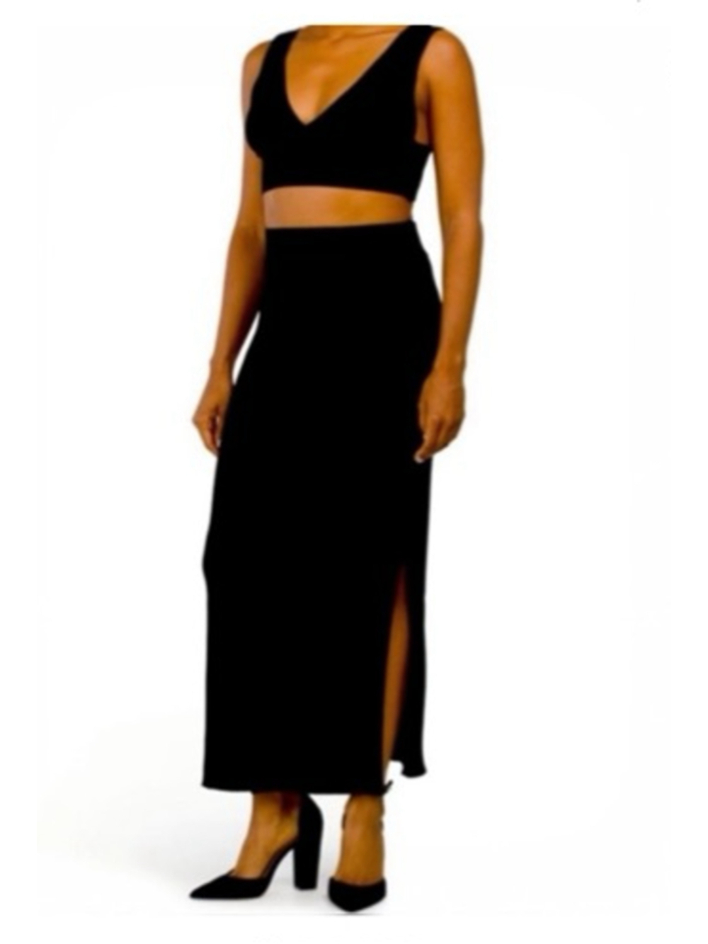 House of Harlow 1960 Black Knit Pencil Skirt S